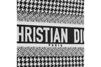 DIOR BOOK TOTE ハウンドトゥース エンブロイダリー