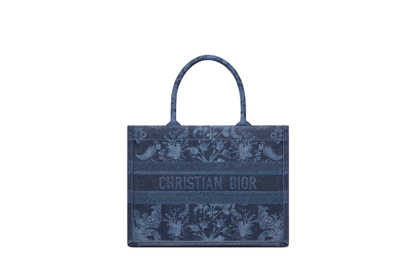 DIOR BOOK TOTE　Dior Flowers エンブロイダリーデニム